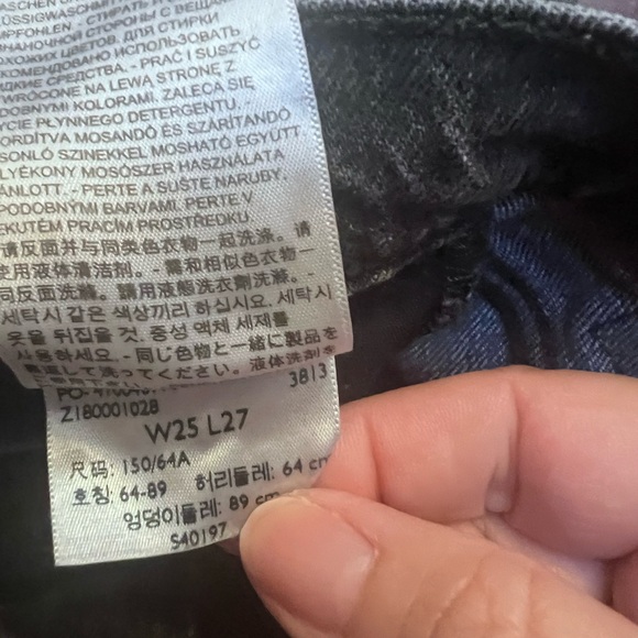 Levi’s Washed Gray Black Ribcage Straight Women's Jeans - Picture 7 of 11